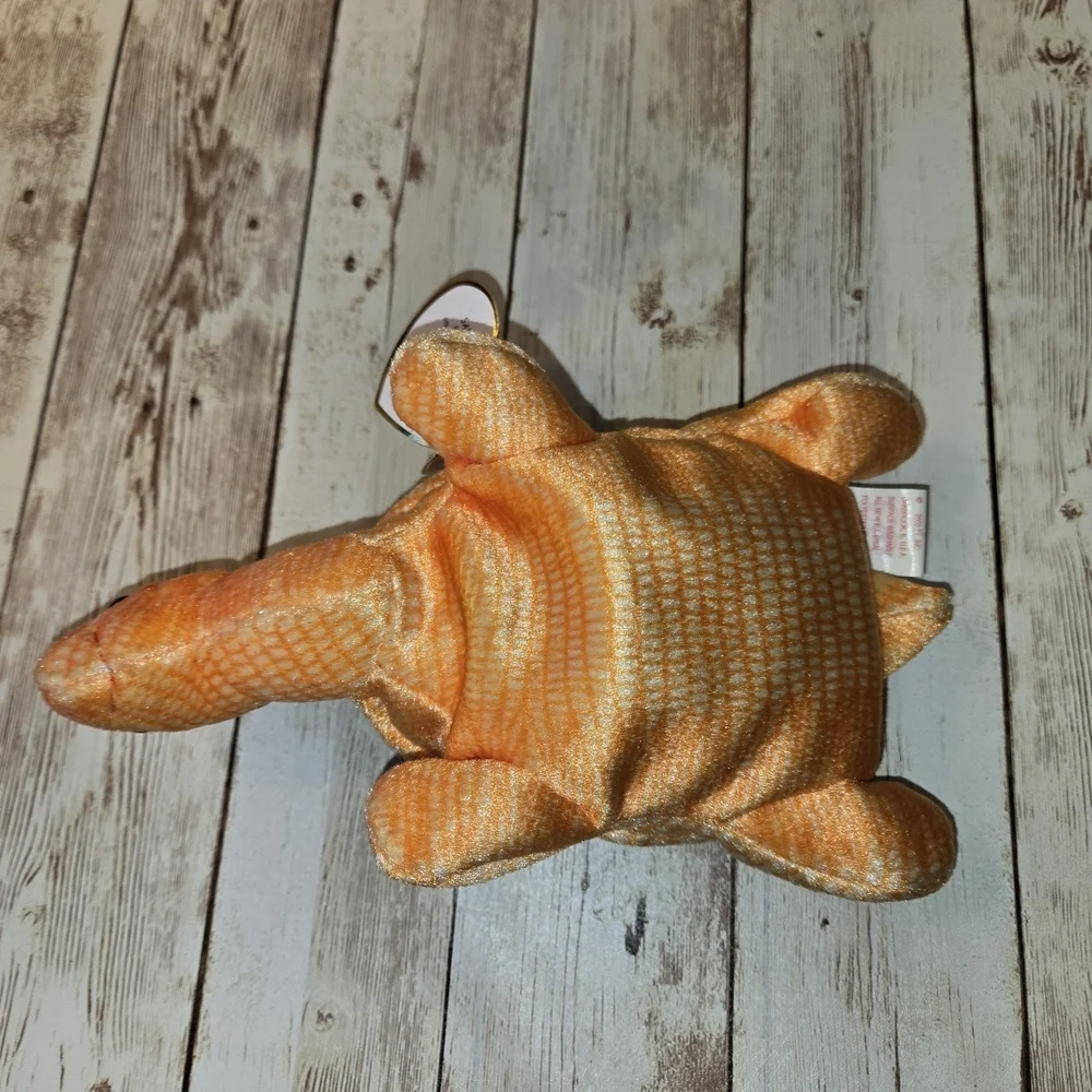 Ty Plush Turtle with Orange and Green Colors